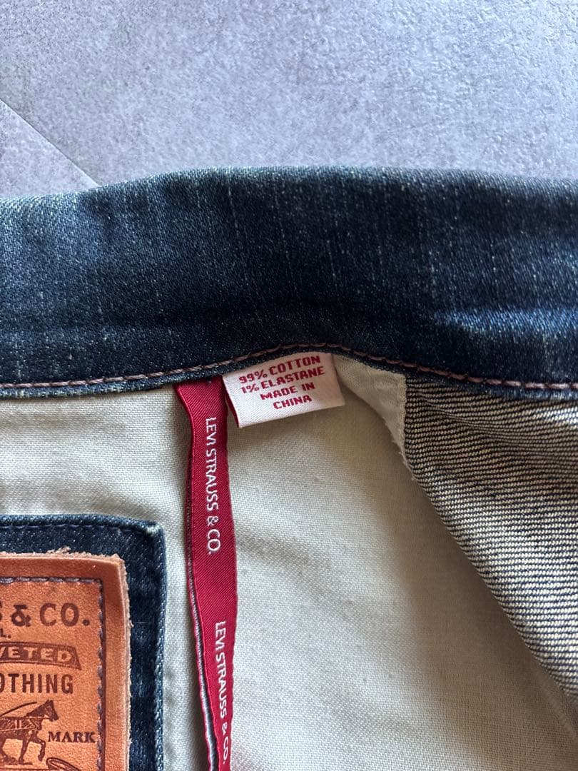 Levi's 1stタイプ 復刻 デニムジャケット70290 濃淡 ハチノス M