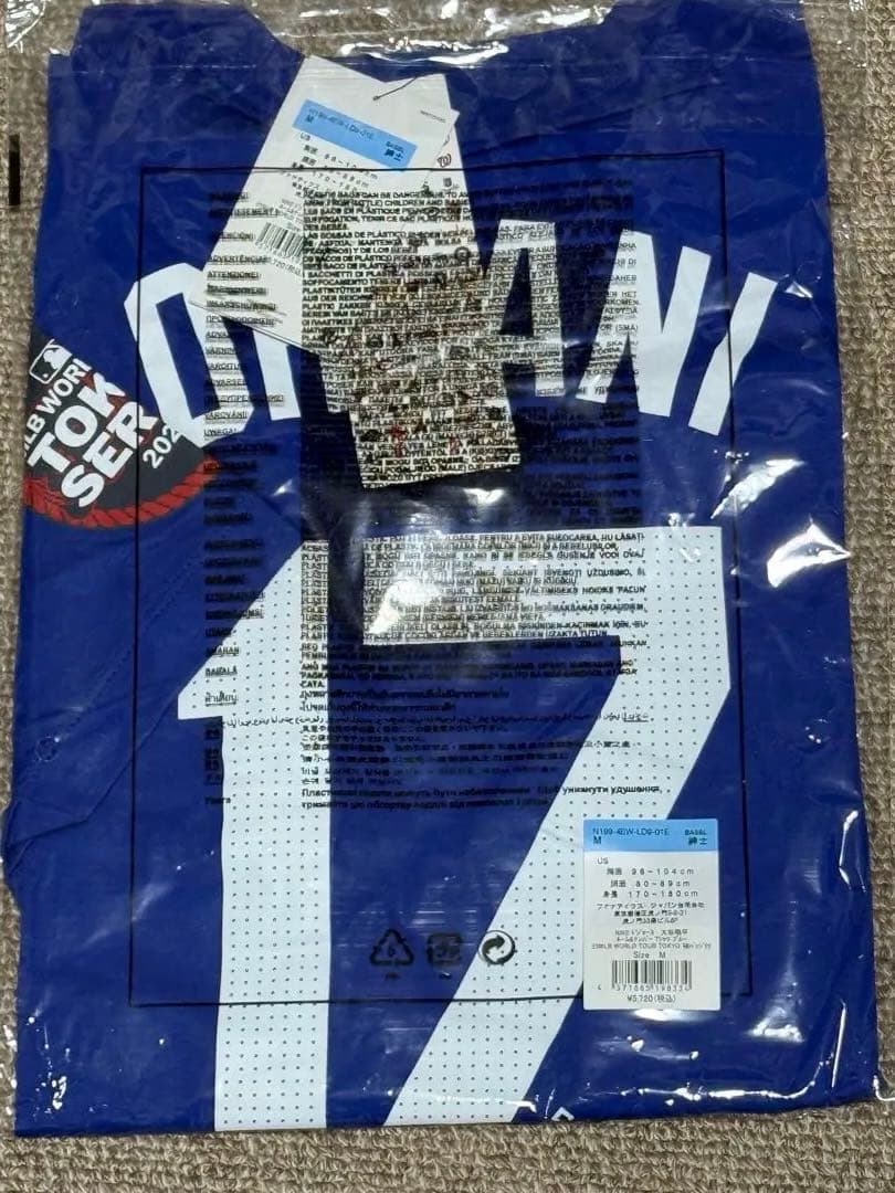 MLB東京シリーズ ドジャース 大谷翔平 ネーム＆ナンバーTシャツ　M ブルー