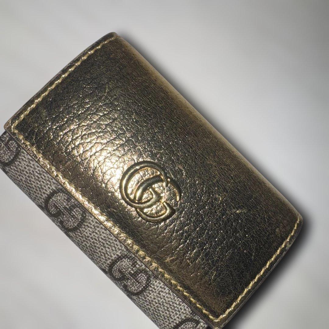 GUCCI キーケース　ゴールド