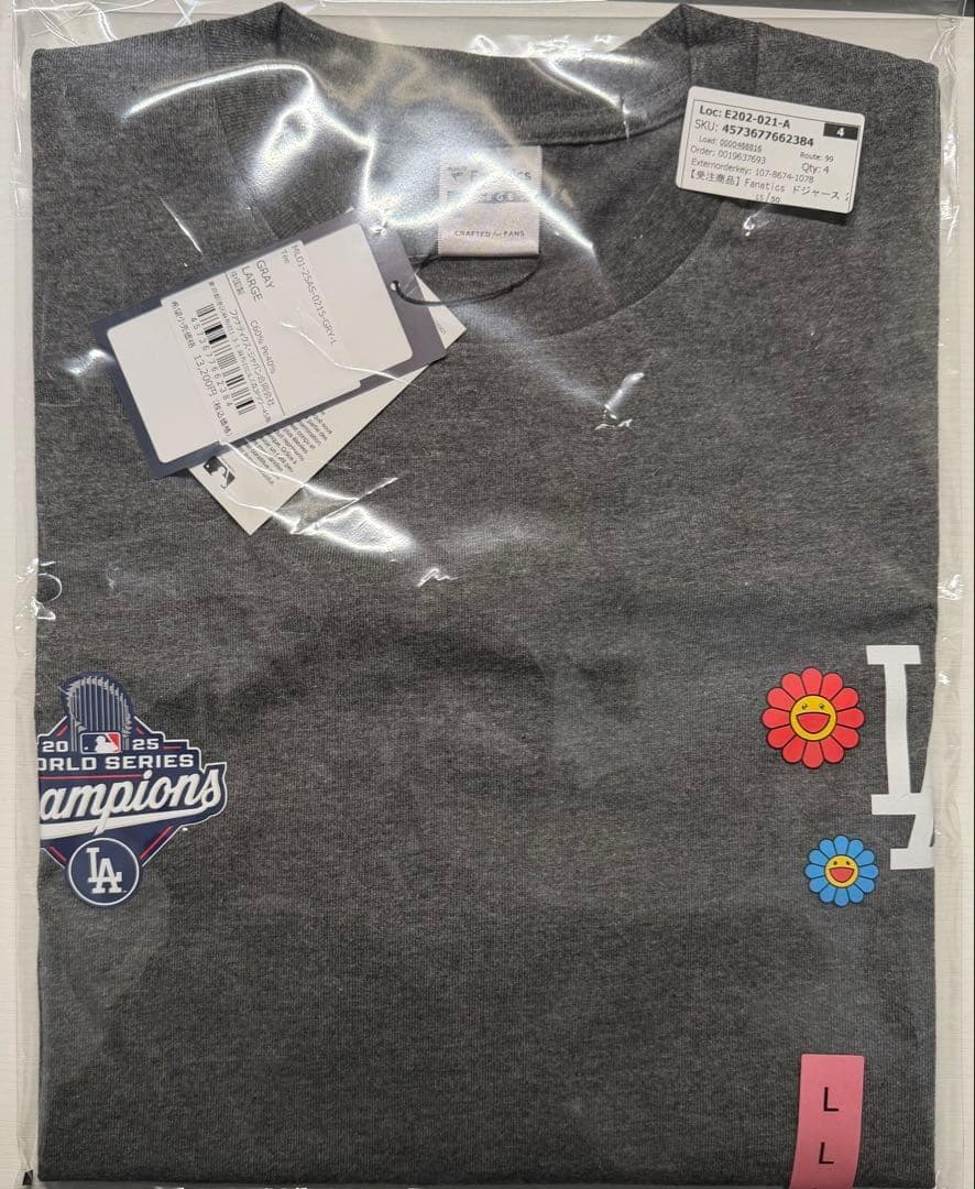 受注限定 村上隆×ドジャース 2025年ワールドシリーズ 優勝 Tシャツ