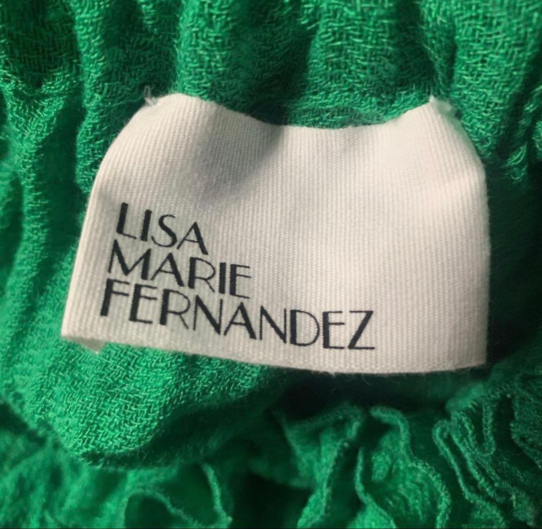 ⭕️ Lisa Marie Fernandez グリーン ワンピース リネン