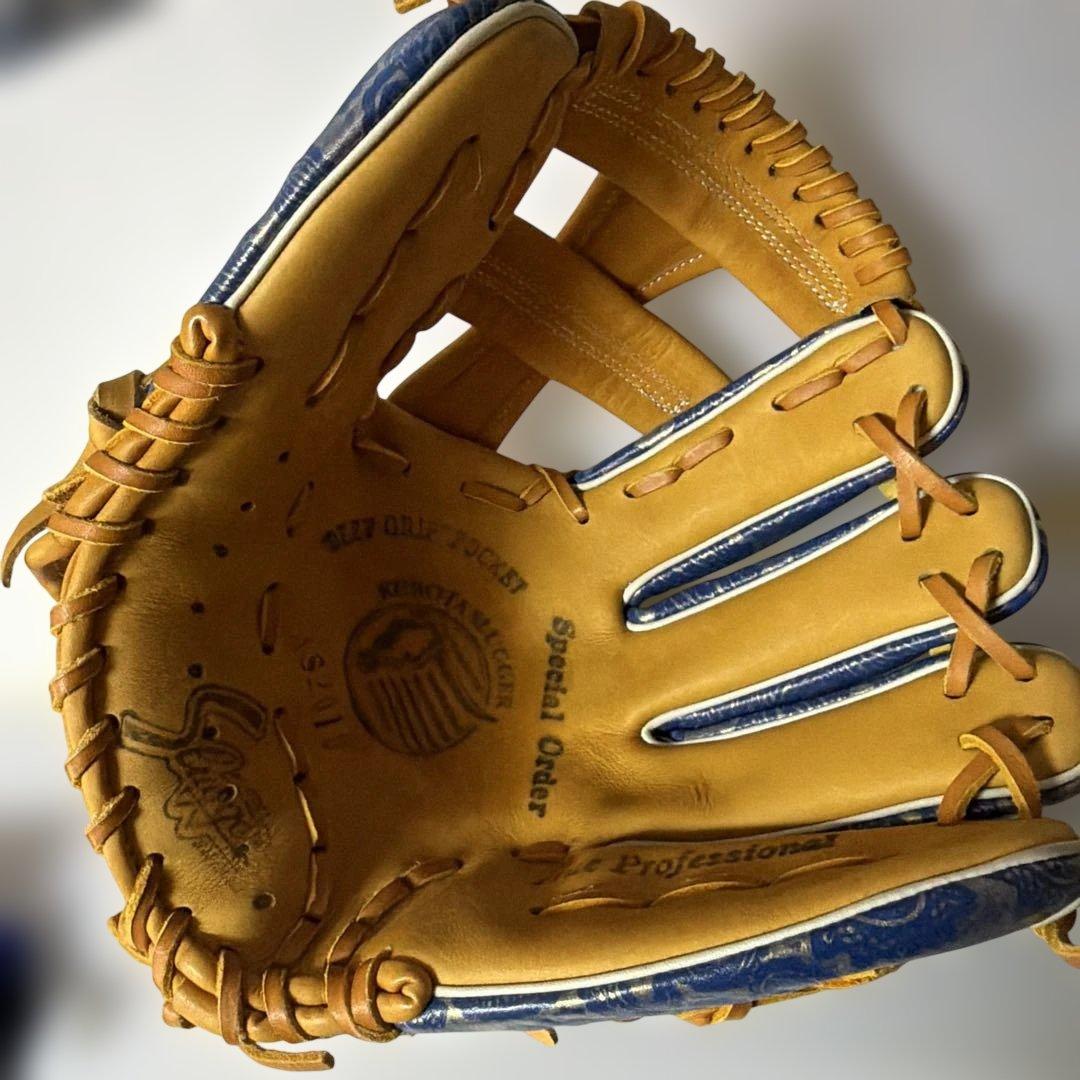 値下げ！久保田スラッガー　2019 限定 ペイズリー柄　軟式グローブ