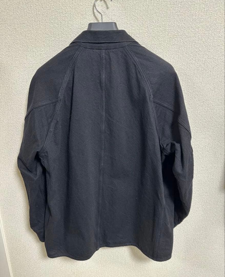 COMOLI コモリ24SS デニム ワークジャケット 2 BLACK