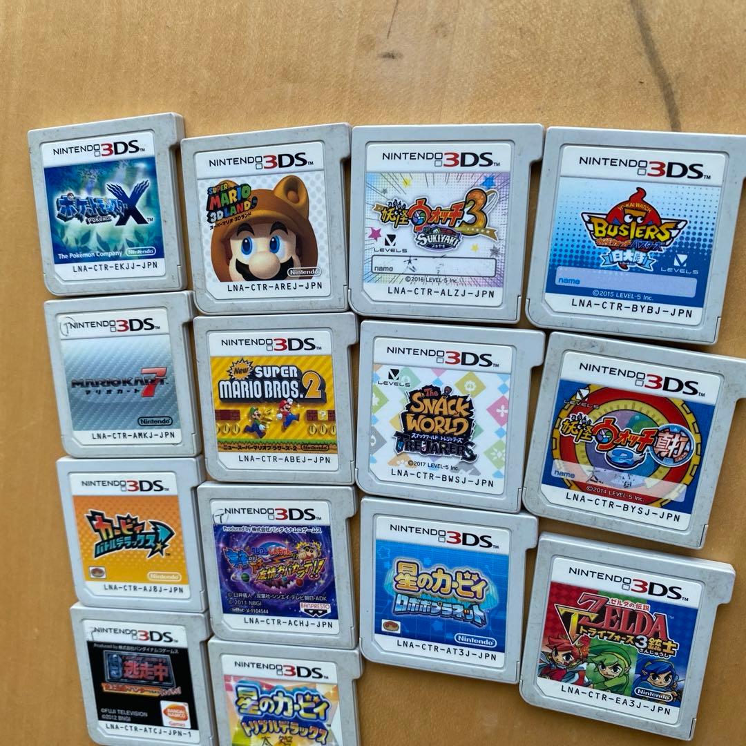 3DSカセット14点セットマリオポケモンカービー