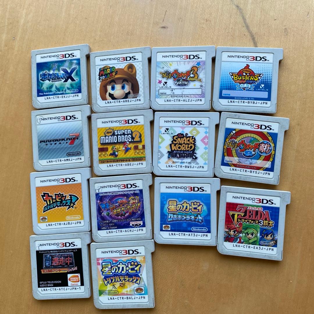 3DSカセット14点セットマリオポケモンカービー