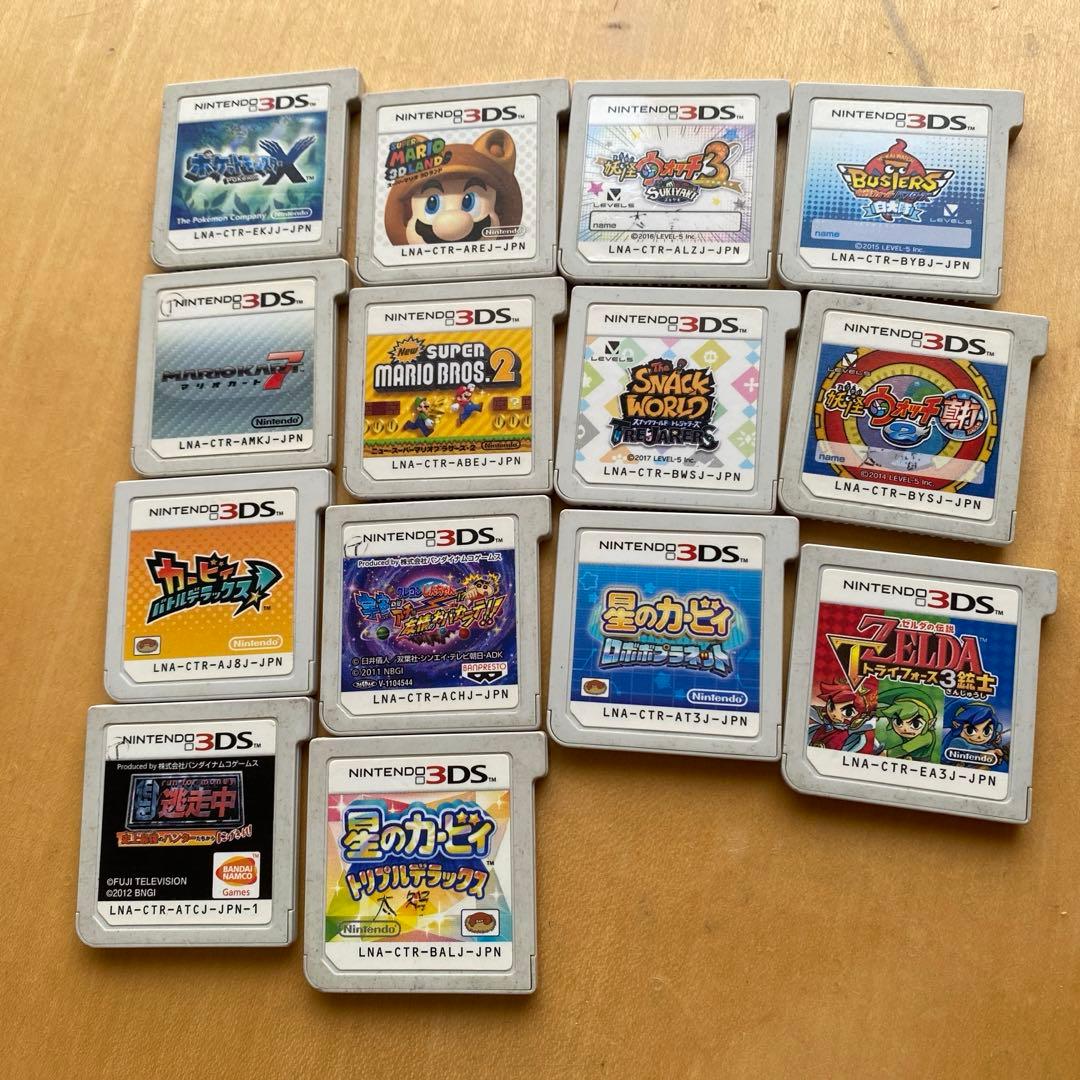 3DSカセット14点セットマリオポケモンカービー