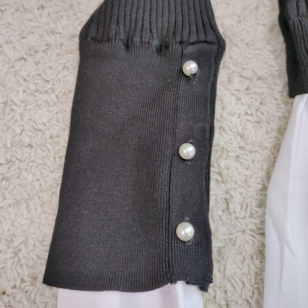 【タグ付】バックパール大人フレンチドッキングワンピース　ロング　Aライン　完売品