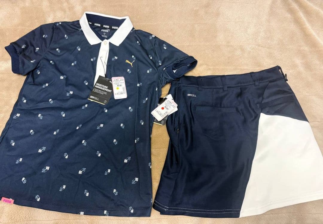 PUMA DRI-CELL ネイビー M ハーフパンツセット