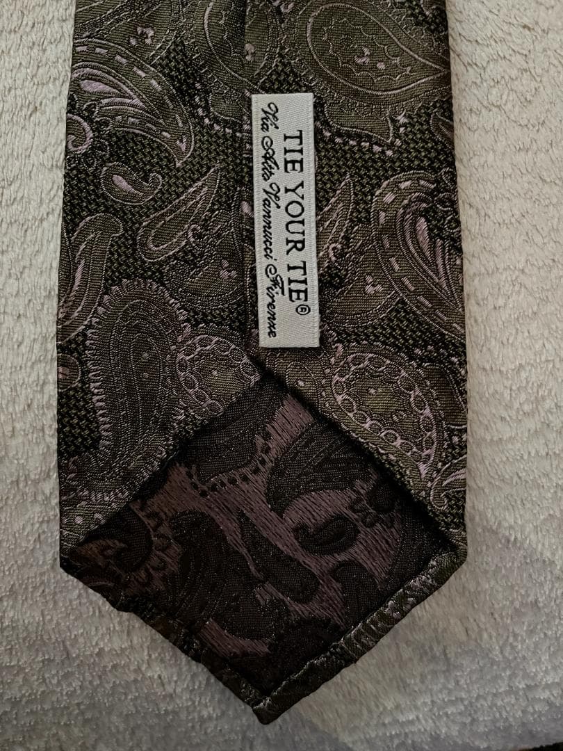 TIE YOUR TIE タイユアタイ セッテピエゲタイ(ペイズリー)未使用新品