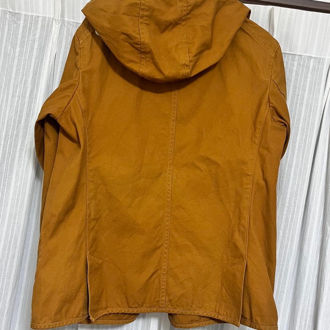 美品★ダントン【DANTON】コットンキャンバス フード ワークジャケット 36