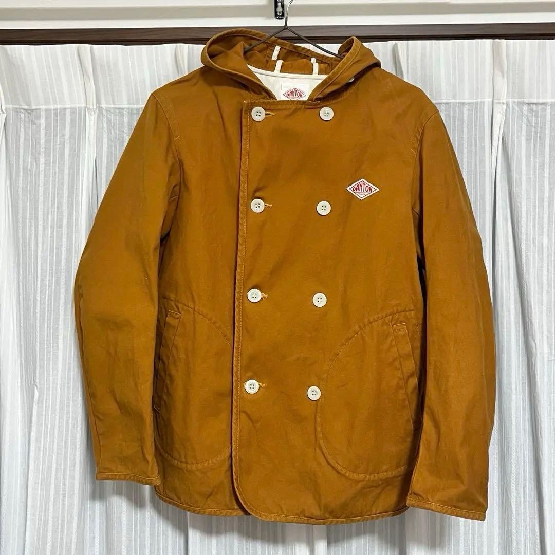 美品★ダントン【DANTON】コットンキャンバス フード ワークジャケット 36