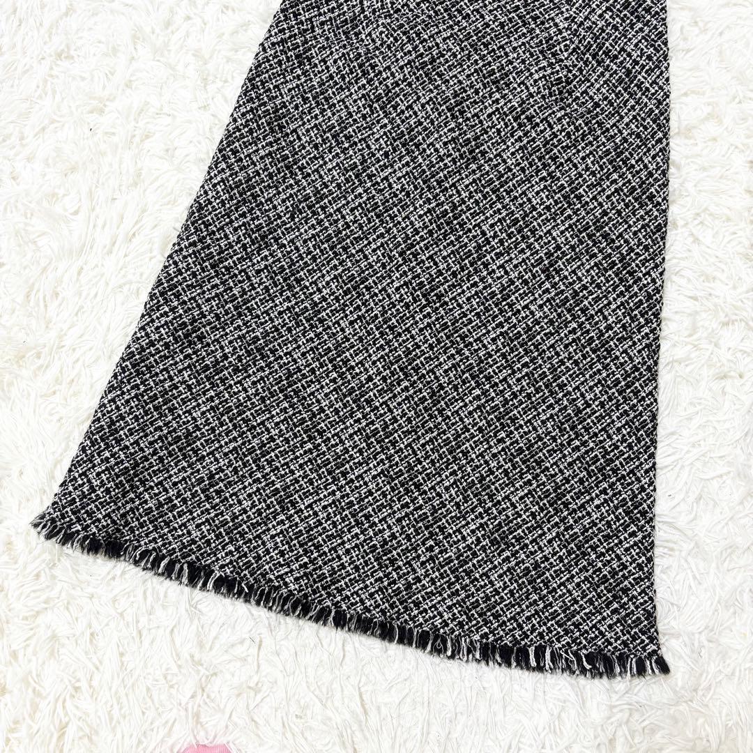 【美品】アナイ　ツイード　ノースリーブ　ワンピース　美シルエット　38