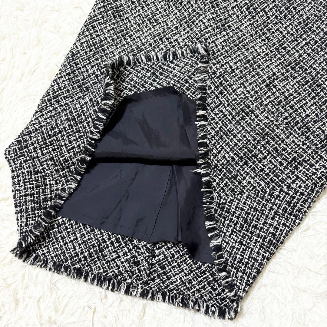 【美品】アナイ　ツイード　ノースリーブ　ワンピース　美シルエット　38