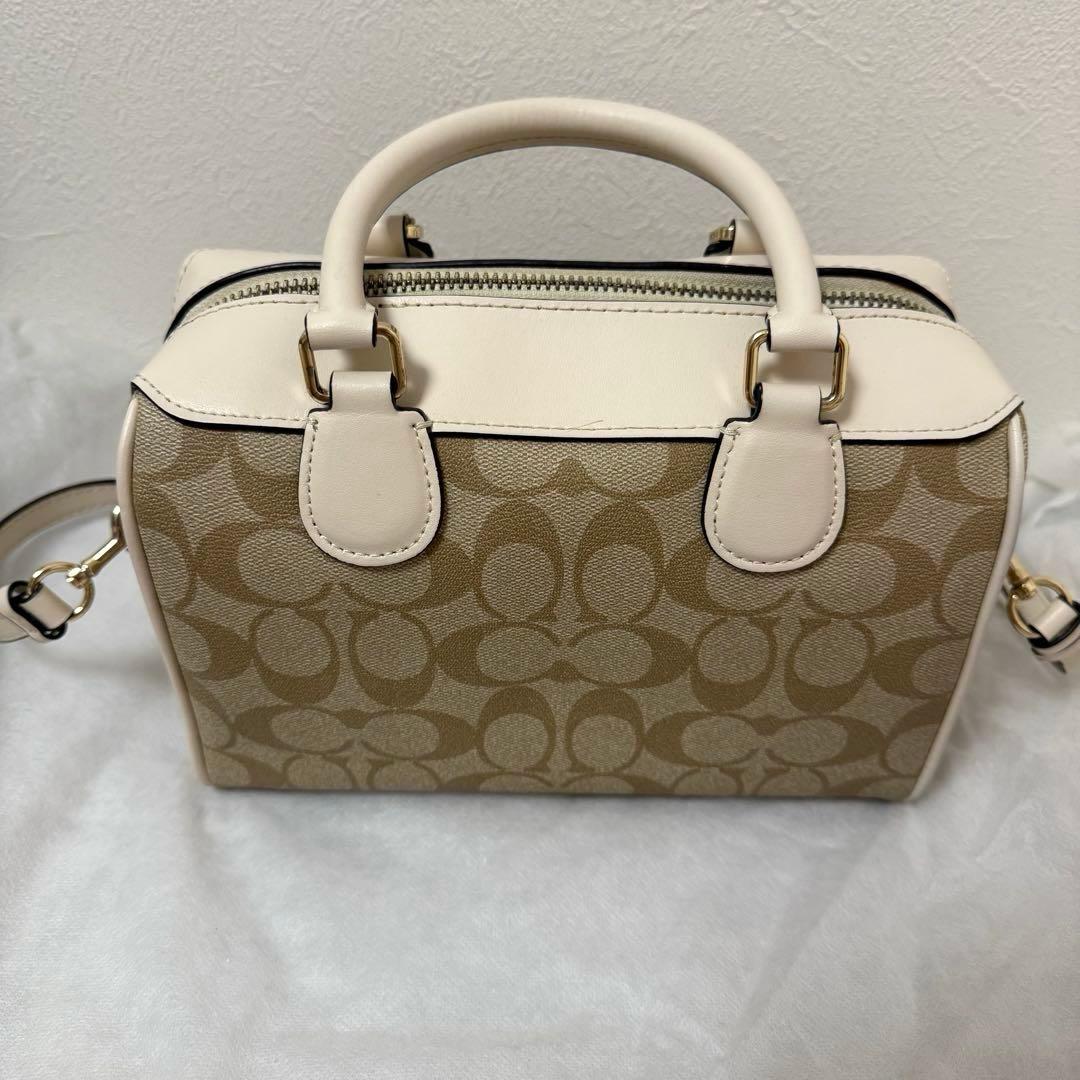 COACH ミニボストンバッグ シグネチャー