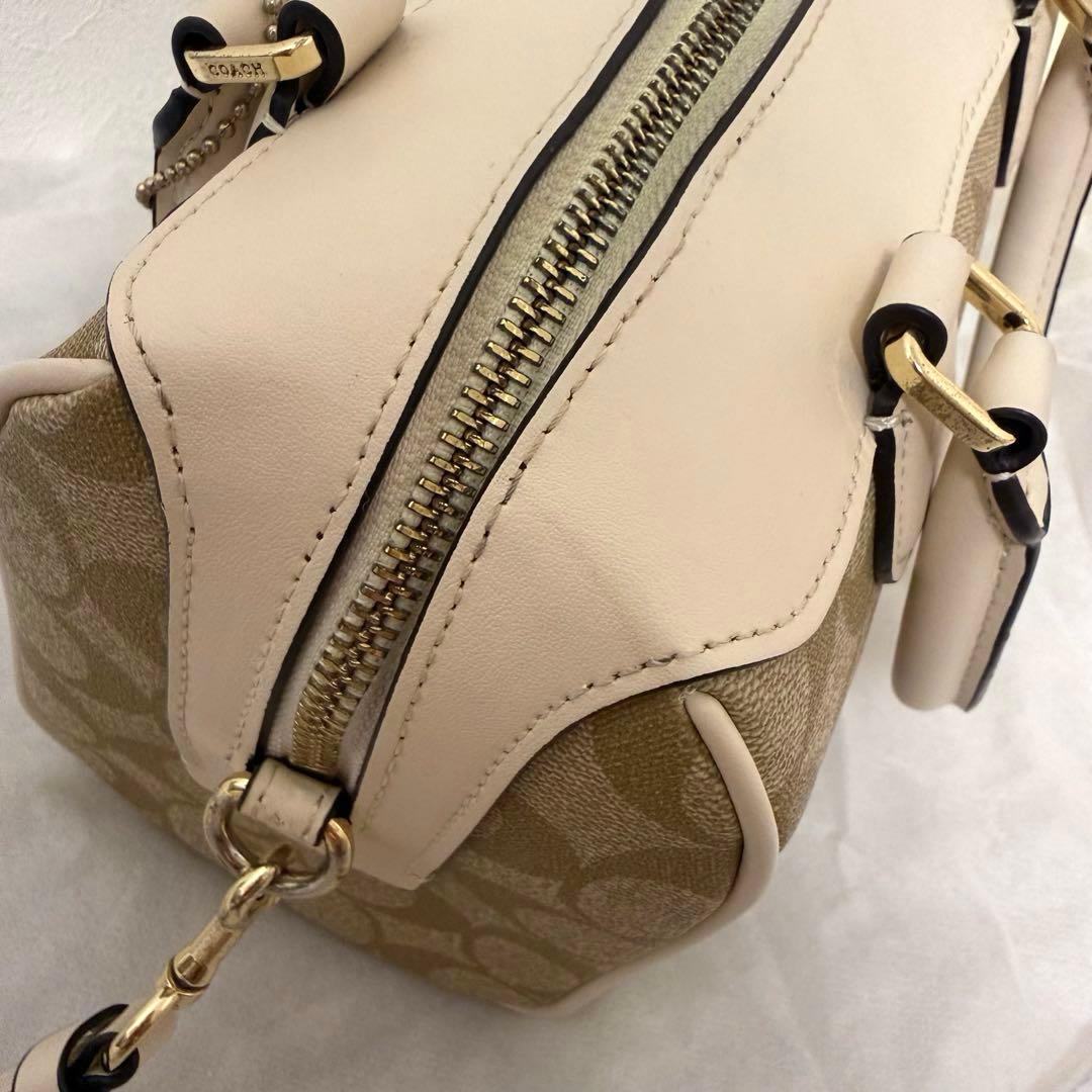 COACH ミニボストンバッグ シグネチャー