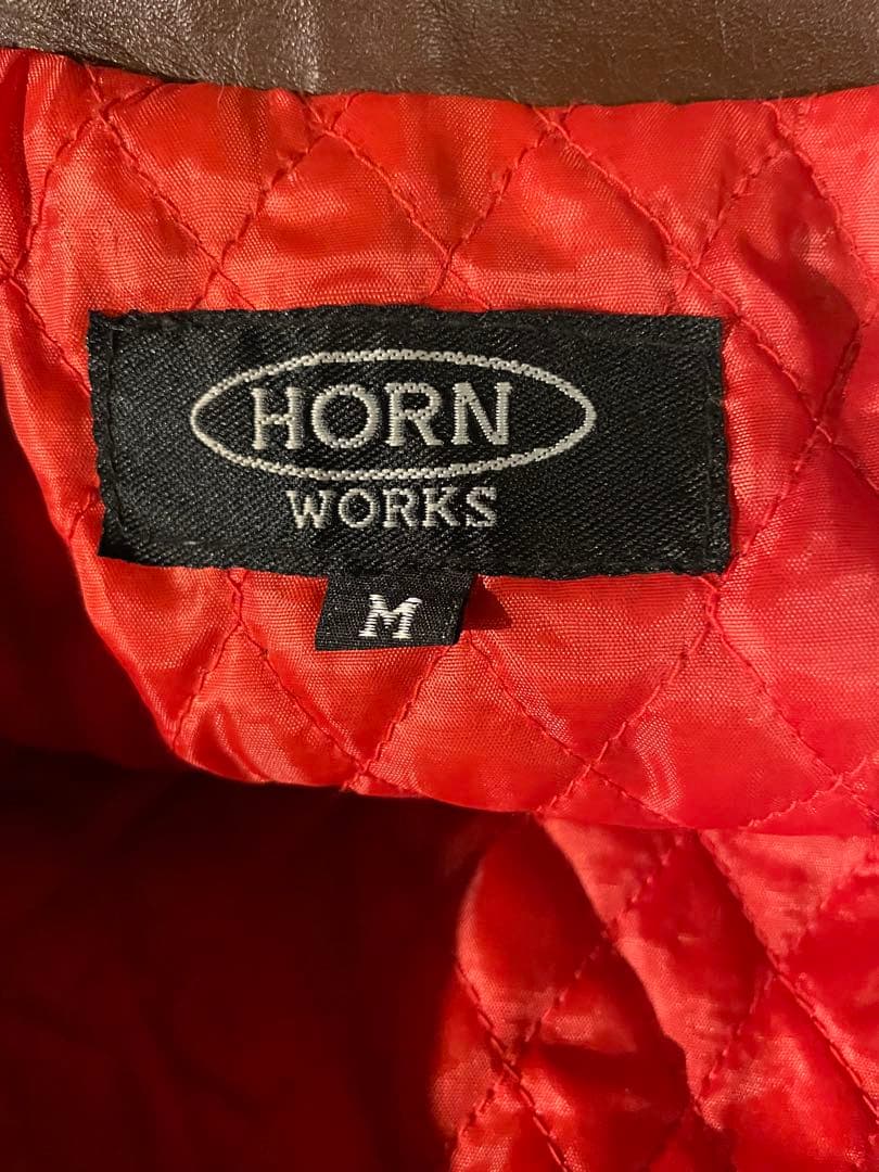 ✨値下げしました✨HORN WORKS ダブルライダースジャケット 茶
