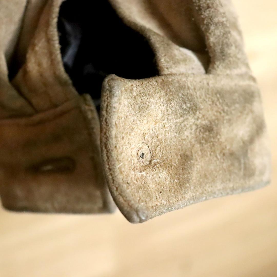 DIESEL　ディーゼル　スエード　トラッカー　レザージャケット　革ジャン　XL