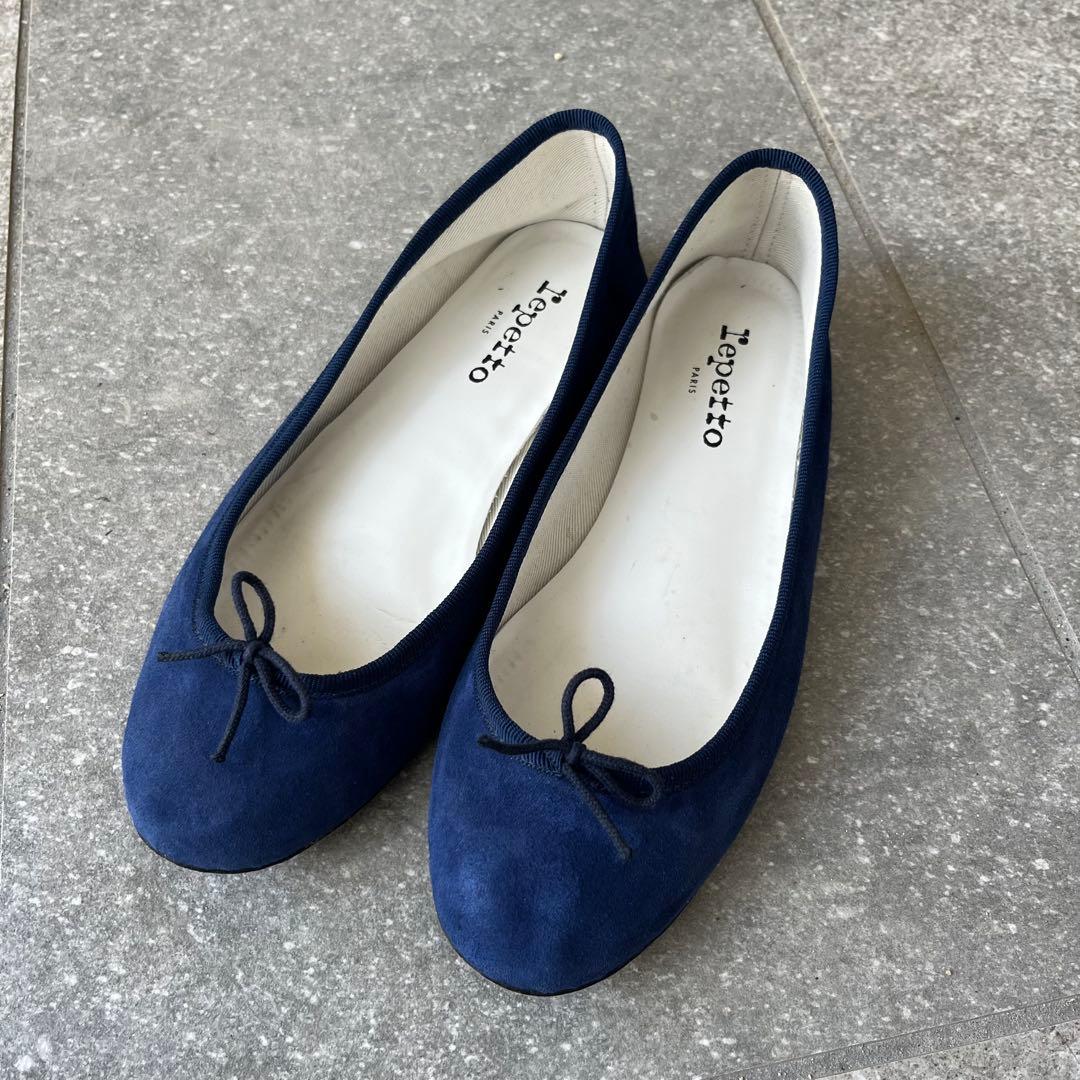 レペット repetto 38 1/2 ブルー