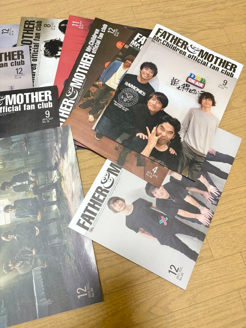Mr.Children ライブ DVD 5枚、ファンクラブ会報11冊セット