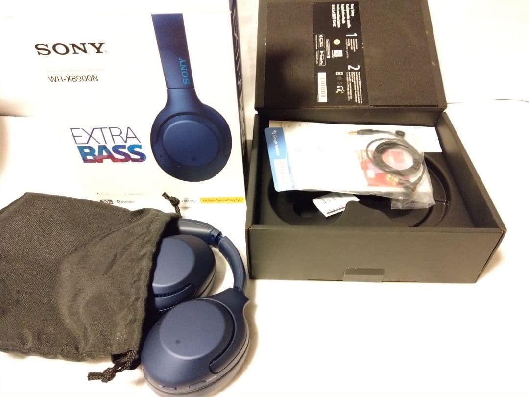 ワイヤレスヘッドホン SONY WH-XB900N ノイズキャンセリング