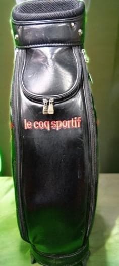 送料無料/美品　le coq sportif 高級ゴルフバッグ ブラック
