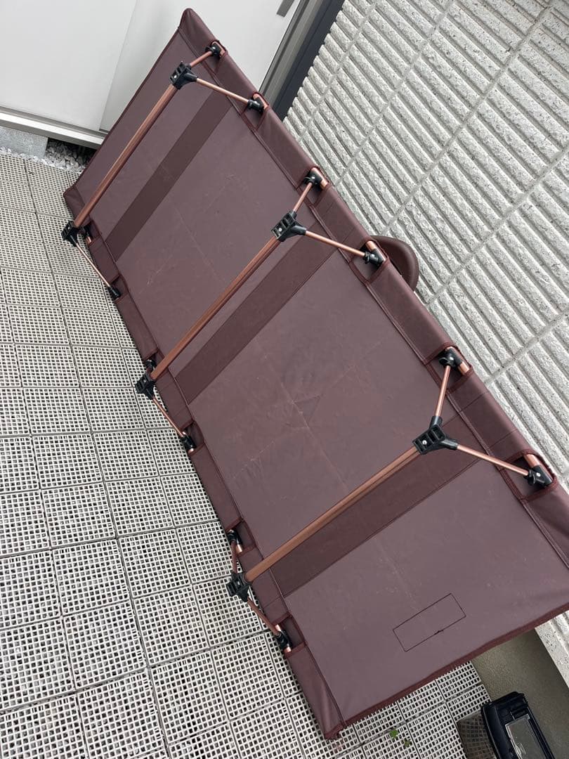 FIELDDOOR 折りたたみコット ワイドサイズ　ブラウン