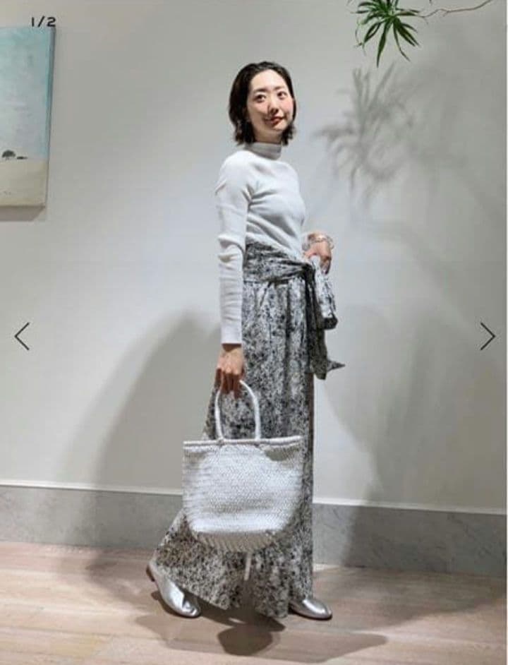美品　ギャルリーヴィー　ロングシャツ