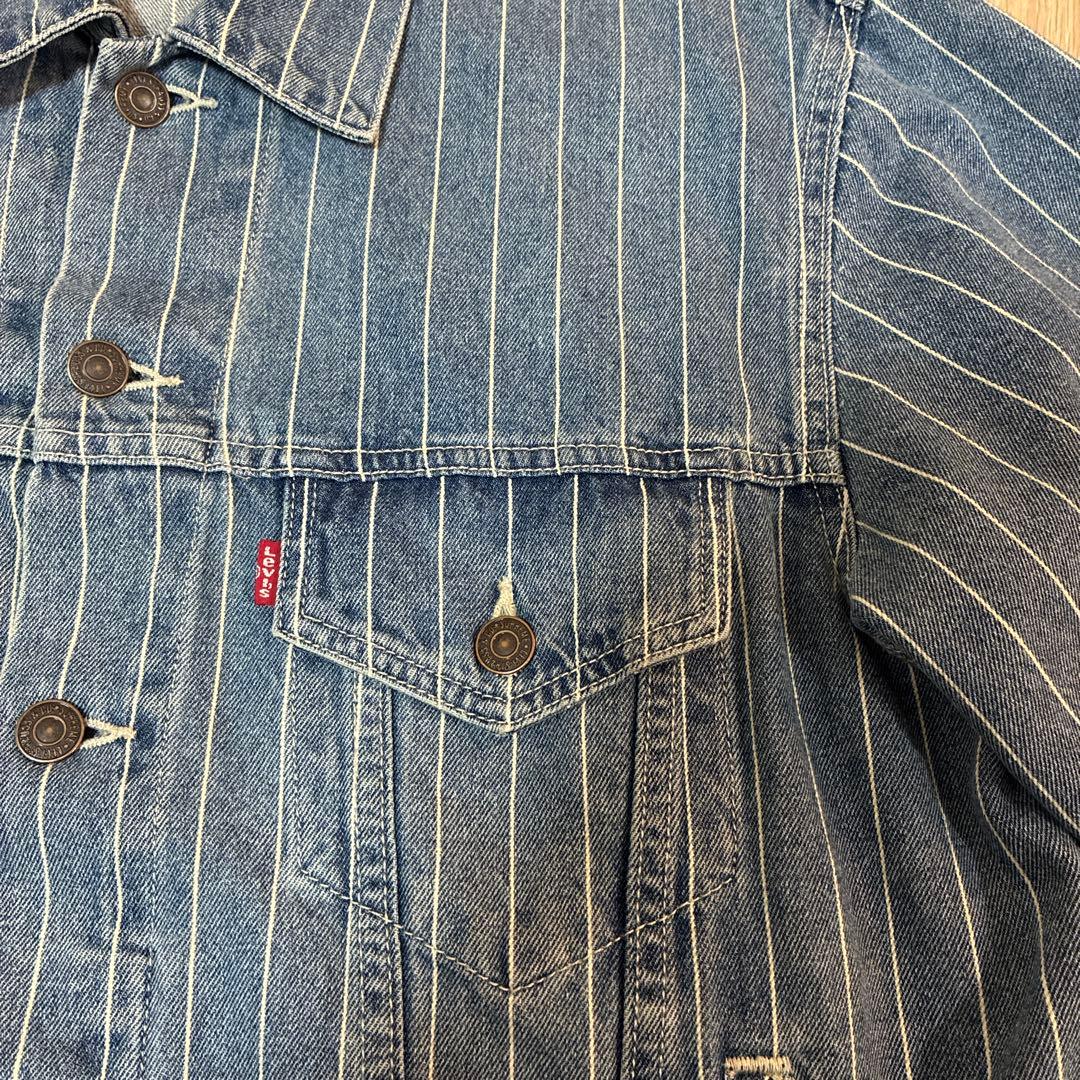 常田着 Levi's × Supreme ピンストライプ デニムジャケット