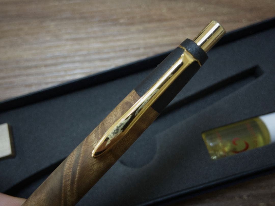 たく　　極稀少/旧型】野原工芸 マーブルウッド 上杢 ボールペン