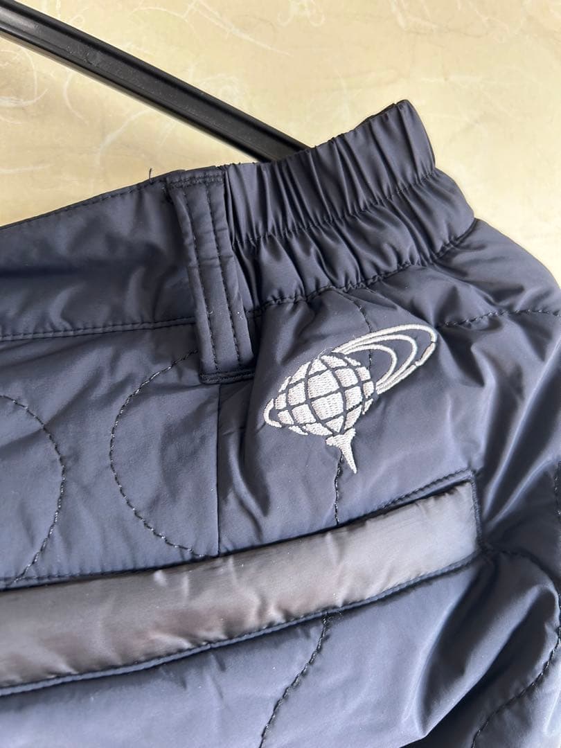 【極美品】ビームスゴルフ ウェーブキルト パデッド ストレッチスリムパンツ
