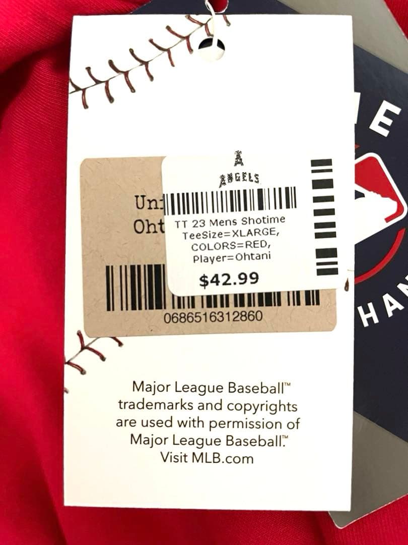 ロサンゼルスエンジェルス　大谷翔平OHTANI SHO TIME Tシャツ