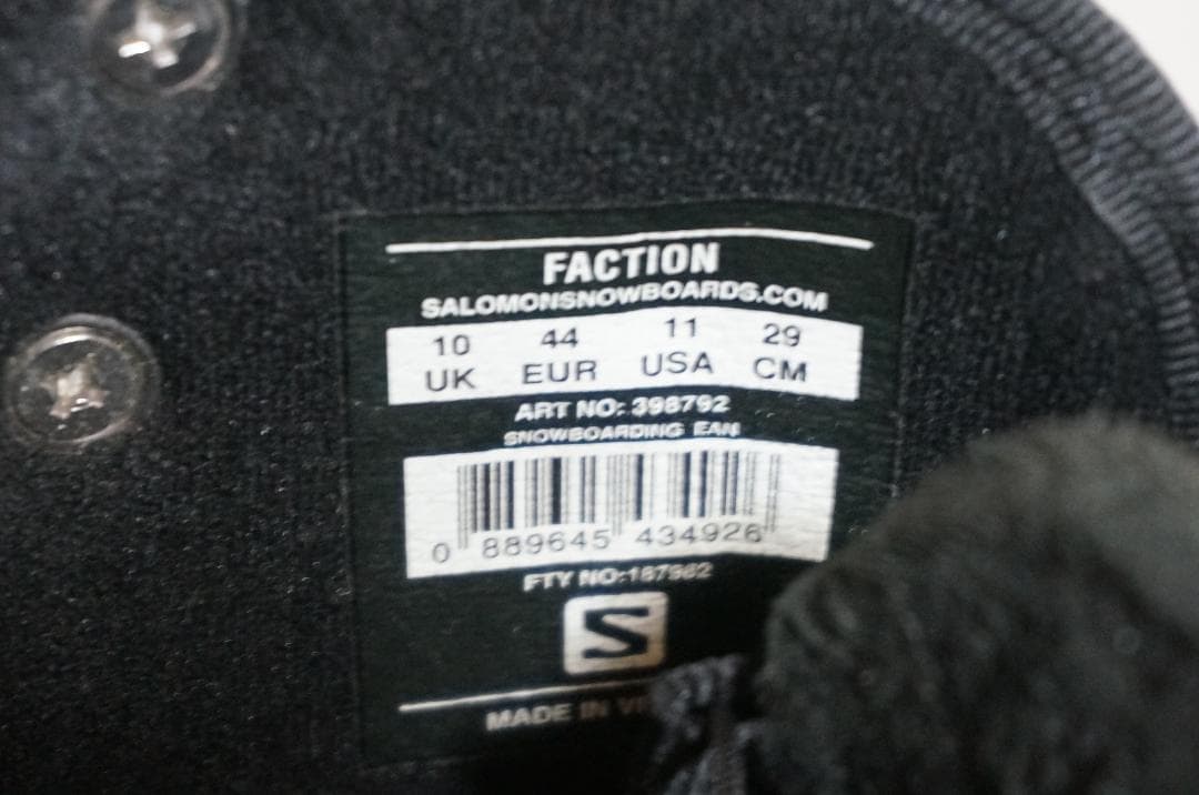 SALOMON サロモン ブーツ FACTION ファクション 29cm