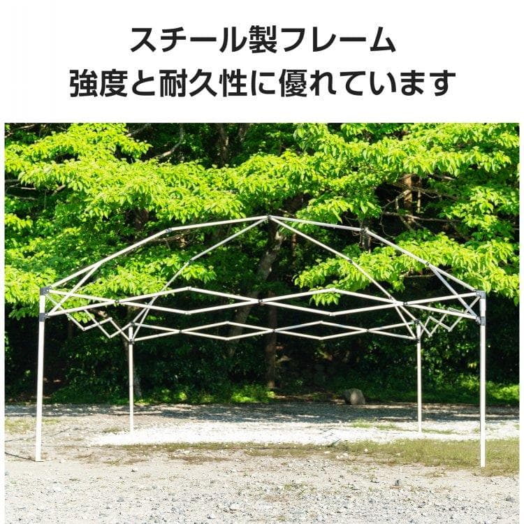 ワンタッチ タープテントUVカットアウトドアキャンプ日除け2MブラウンB