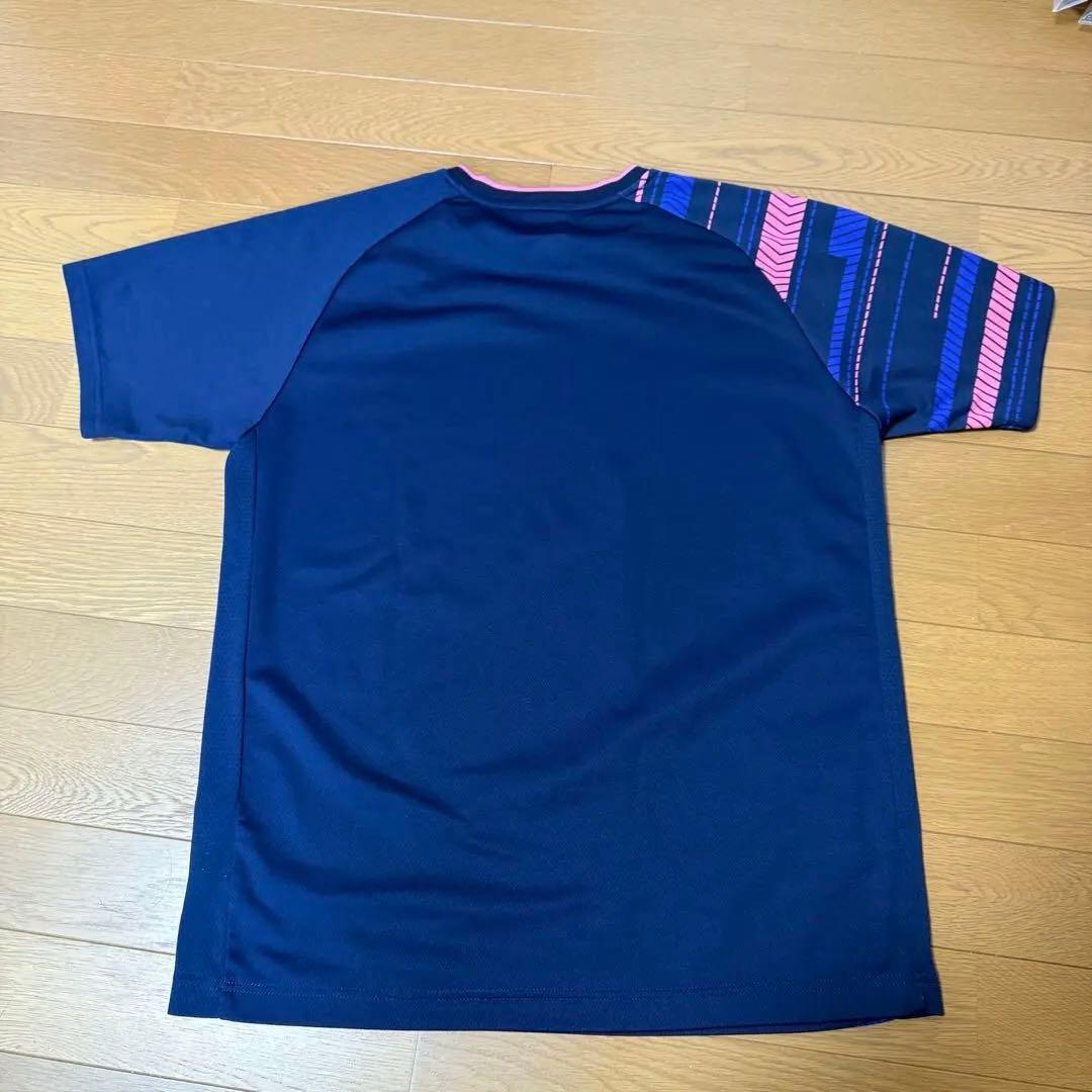 ヨネックス バドミントンシャツ XL ネイビー ピンク