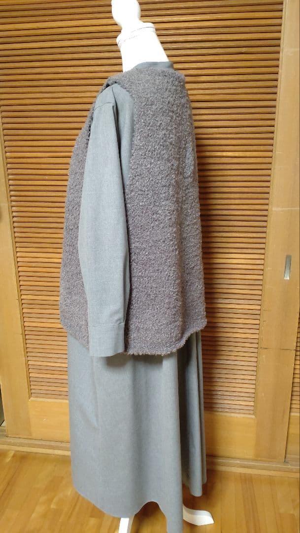 完売2025AW mizuiro ind へアリーVネックベスト
