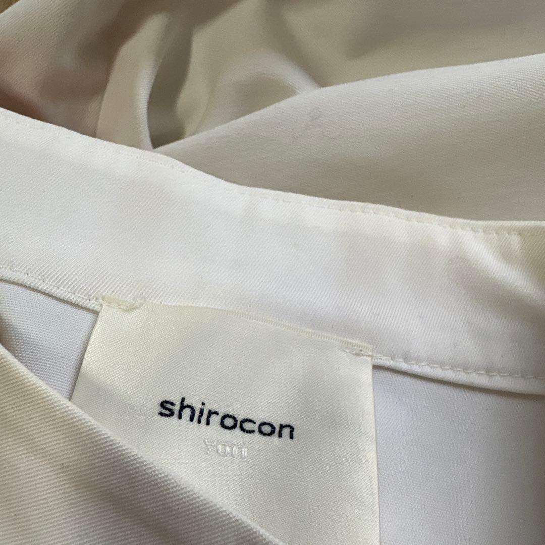 yori shirocon ホイップカラーブラウス　36ホワイト
