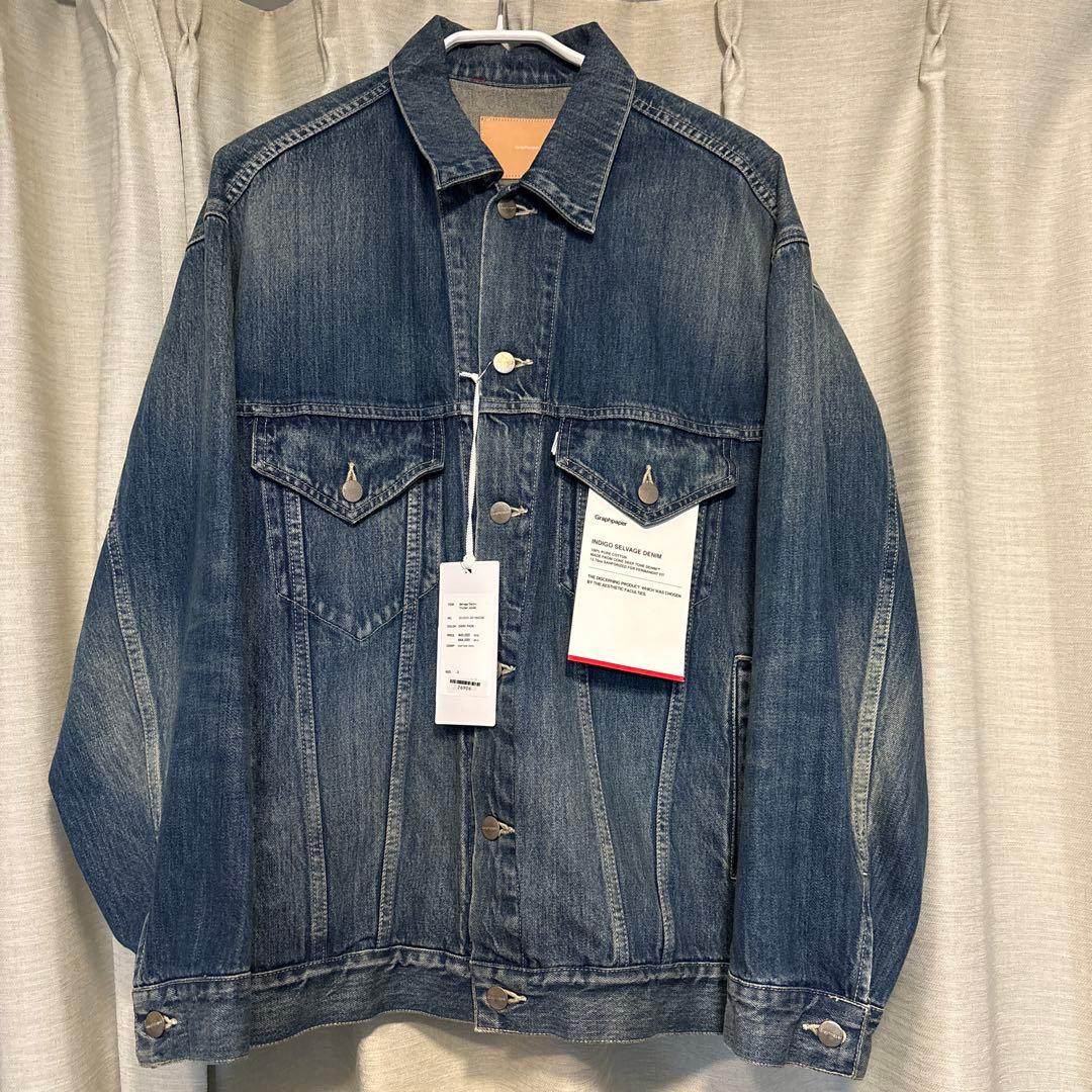 ジャケット・アウター Graphpaper SELVAGE DENIM TRUCKER JACKET