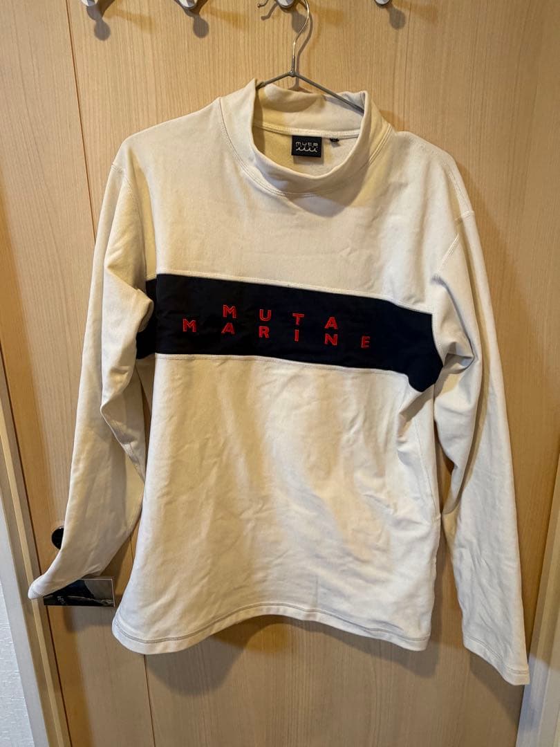 MUTA MARINE 長袖シャツ Lサイズ アイボリー