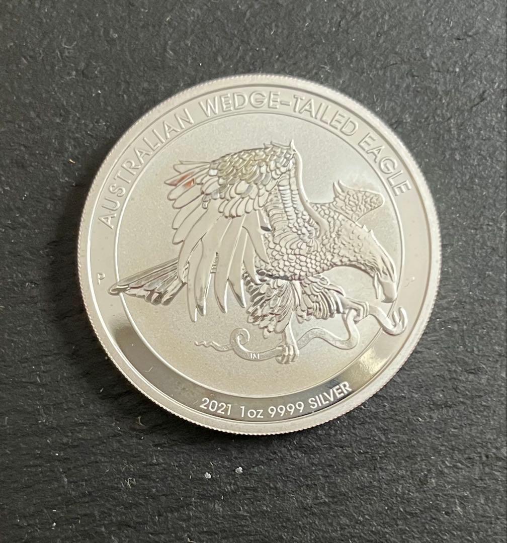 2021年（新品）オーストラリア「オナガイヌワシ」純銀1オンス銀貨