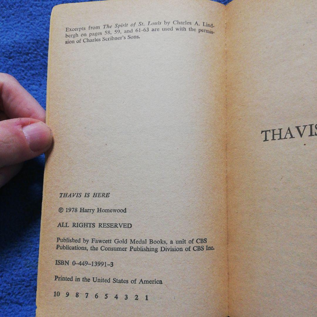 洋書 THAVIS IS HERE by Harry wood