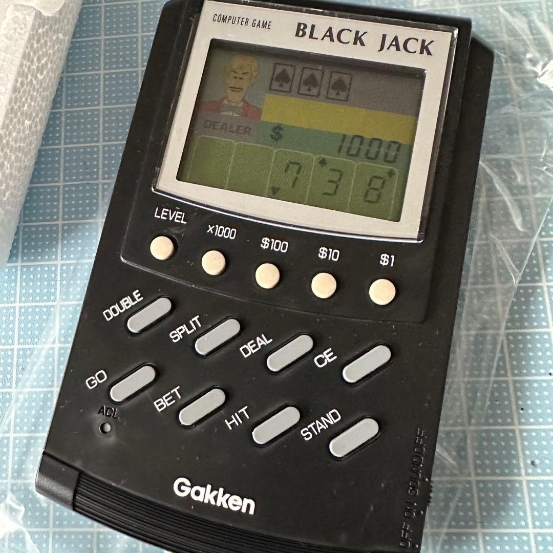 ブラックジャック　学研　LCD LSI コンピュータゲーム　レトロ電子ゲーム　1