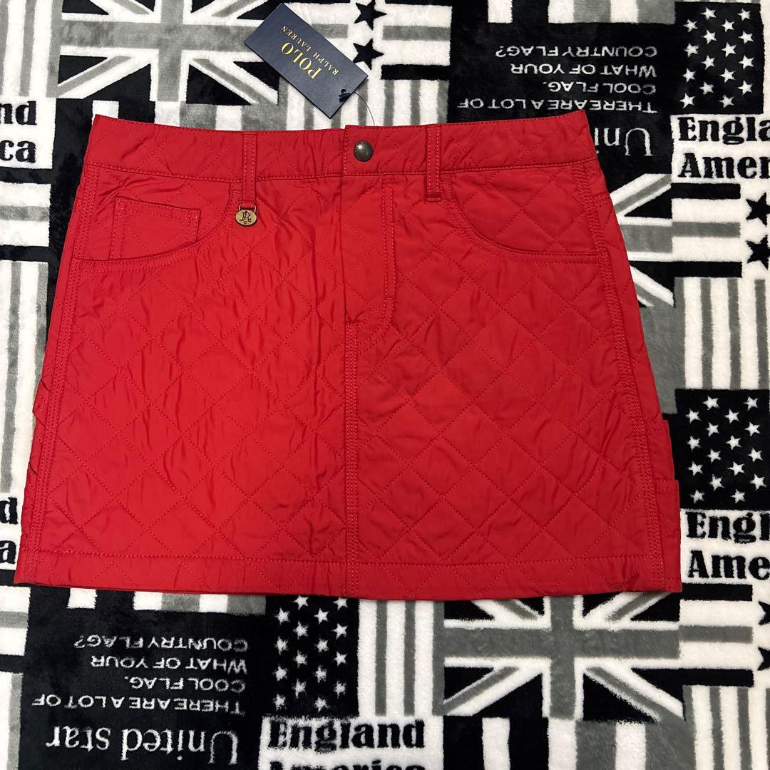 新品　ポロラルフローレン　レッド　ゴルフスカート　サイズ4