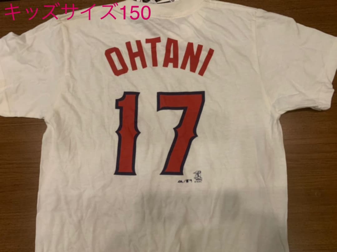 150サイズ ホワイト 大谷翔平 エンゼルス キッズ TシャツANGELS