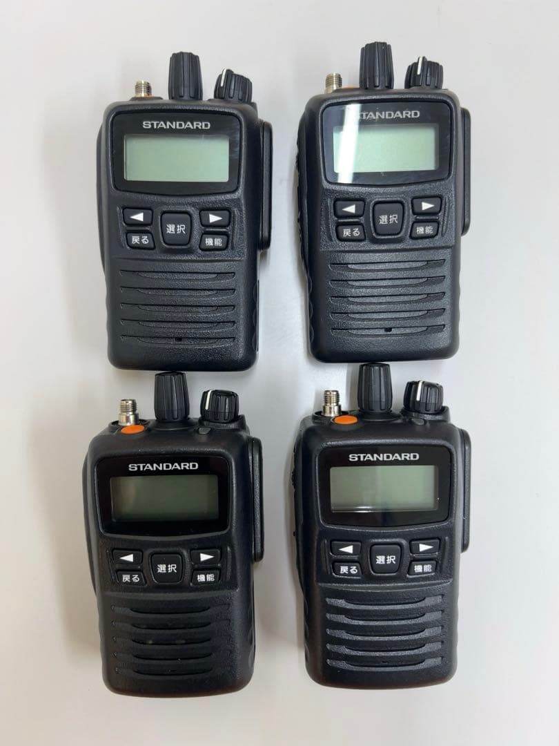 STANDARD VXD450U デジタル無線機 4台 予備電池４個付　週末特価