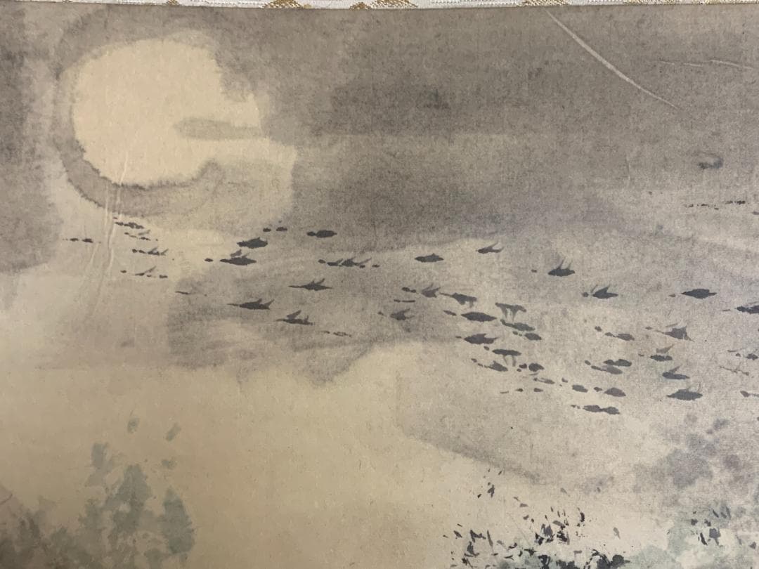 陳徳奎 蘇州 水郷月朧 紙本 肉筆 掛軸 中国画 上海生 499