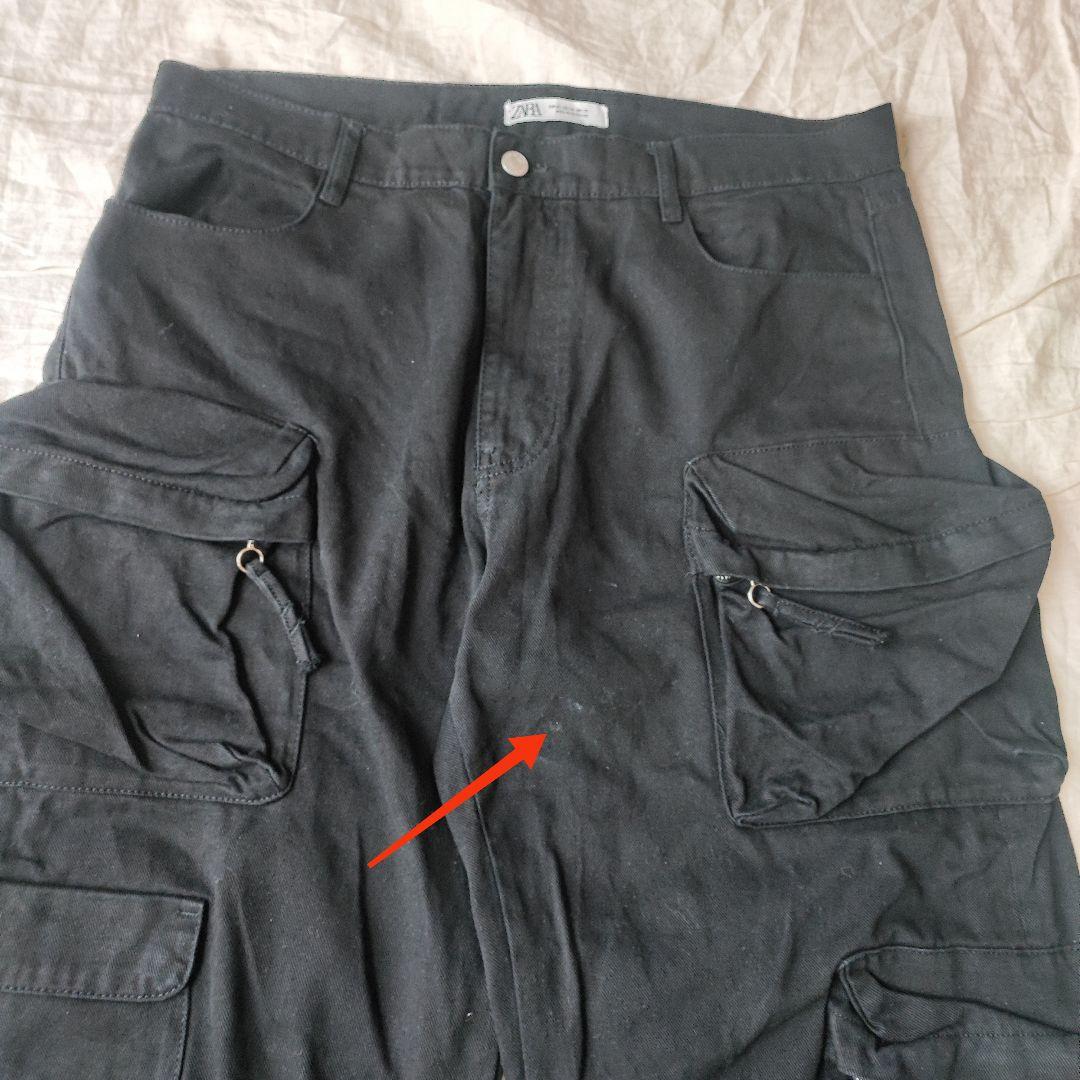 ZARA マルチポケット カーゴ バギーデニム 黒 Y2K ワイド