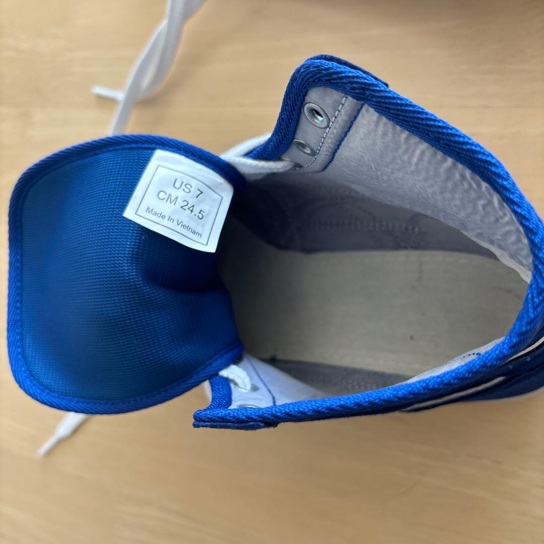 アシックスボクシングシューズ 青24.5cm 美品