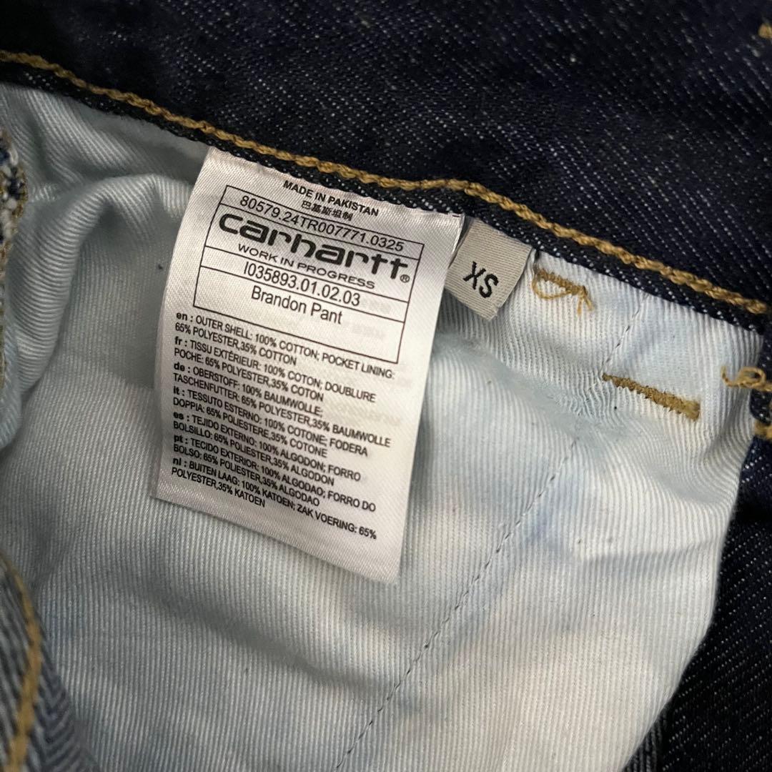 パンツ Carhartt Brandon Pant Blue Rinsed XS