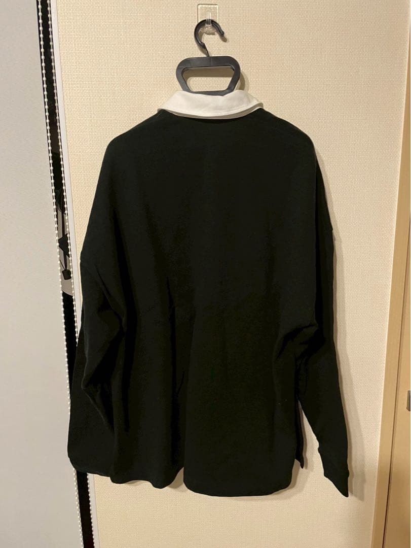 CLANE deep neck wide rugby shirt ラガーシャツ