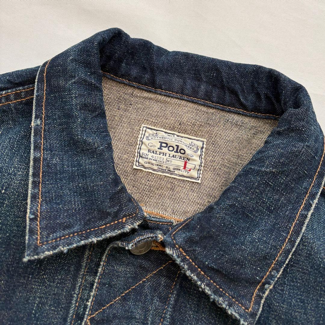 POLO Ralph Lauren ダメージ加工 デニムトラッカージャケット